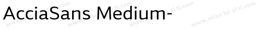 AcciaSans Medium字体转换
